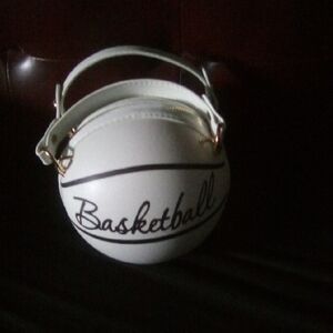 White Basketball Handbag
